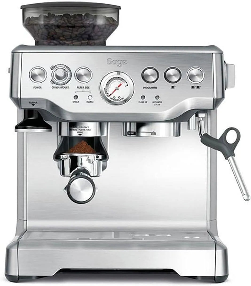 Sage machine à café, avec Mousseur à Lait Manuel et Moulin, Mousse Personnalisée, Pichet à Lait, The Barista Express, Mouture Automatique
