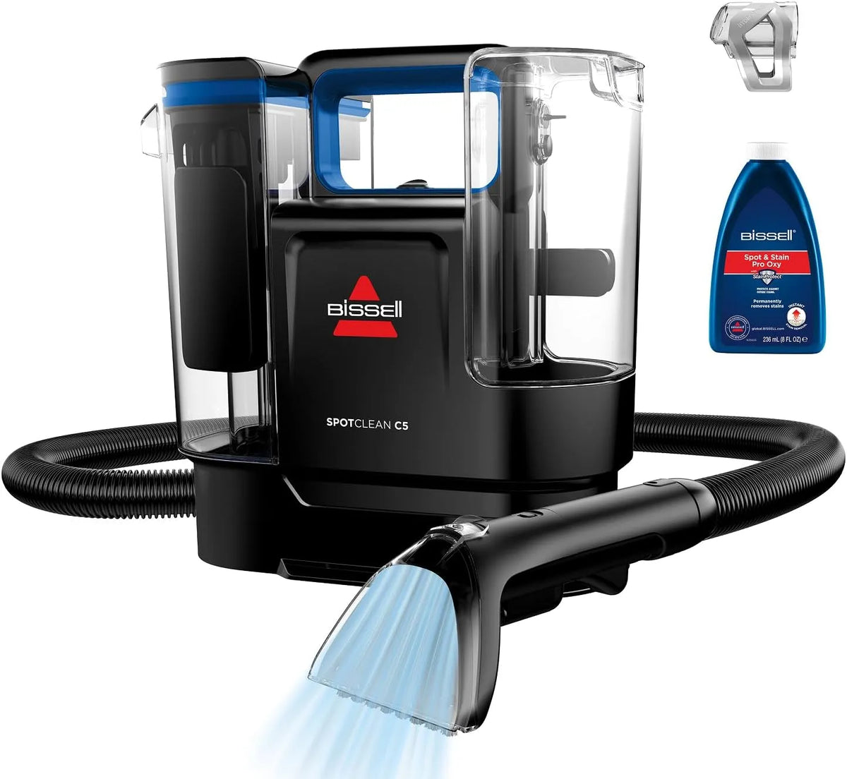 Canapé 3861N, Voiture & Plus, BISSELL SpotClean C5, Shampouineuse, Moteur Puissant de 400W, Nettoyeur pour Tapis, Moquettes, Meubles, Tissus