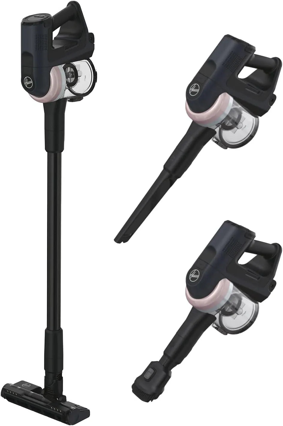 Hoover aspirateur balai HF401H 42AW, sans Fil, Puissant, Brosse Anti-Twist éclairage LED intégré, Ultra-Maniable à 360°, Léger, Sols durs & Parquet