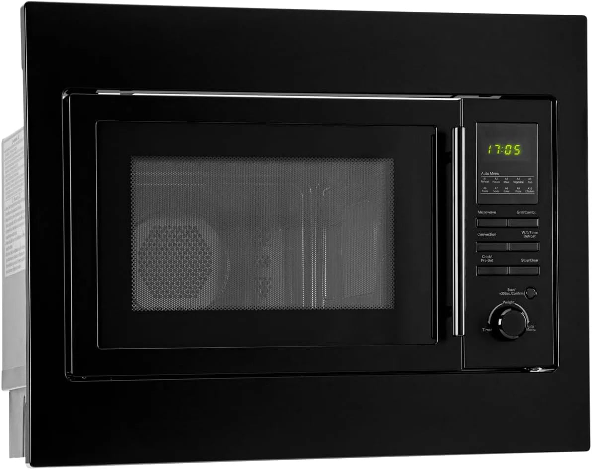 Bomann four à micro-ondes MWG 2216 H, Ø 26 cm, encastrable 3 en 1 avec grill et chaleur tournante, capacité 25 L, Fonctions de décongélation