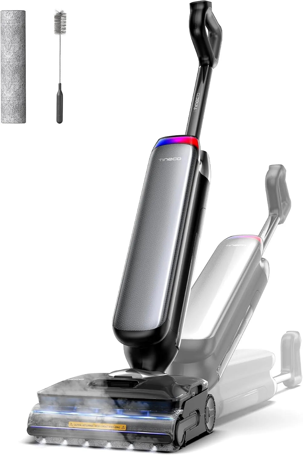 Tineco Floor, One S9 Artist Steam Pro Nettoyeur Vapeur sans Fil Intelligent, HyperSteam 160℃, 90 Min autonomie, Deux Modes de séchage