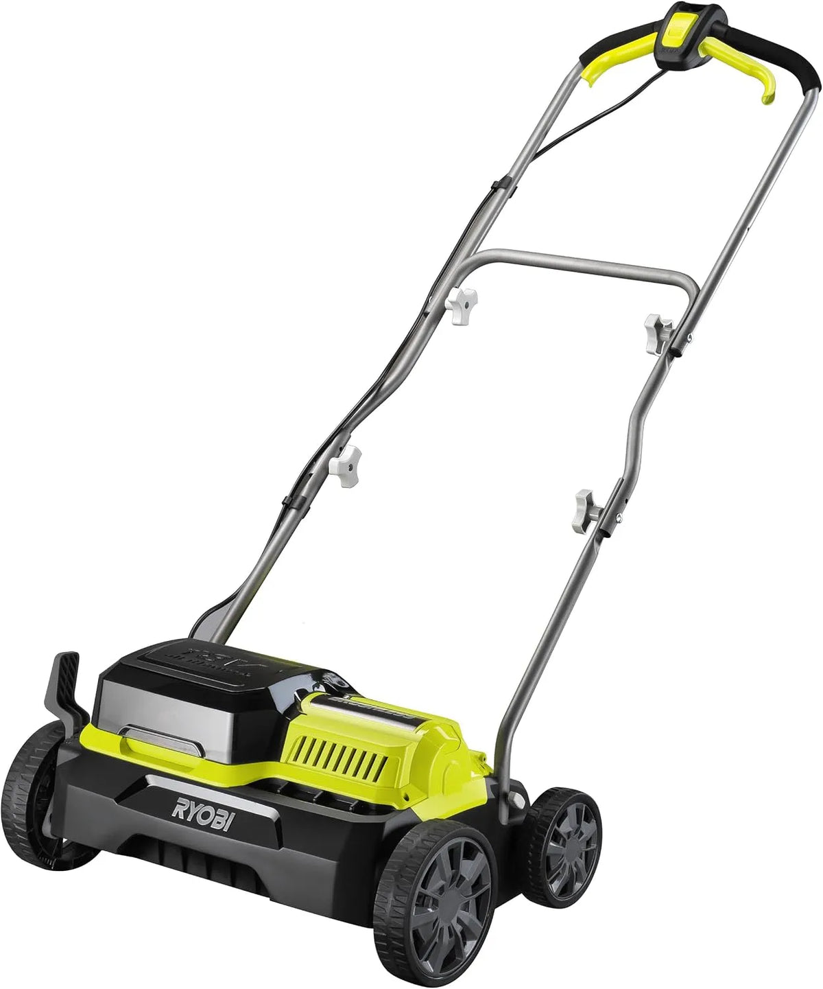 Ryobi RY18SFX35A-0, Scarificateur sans Fil 18V One+, Alimentation simultanée par 2 Batteries, Largeur 35cm, Brushless, Poignée Réglable
