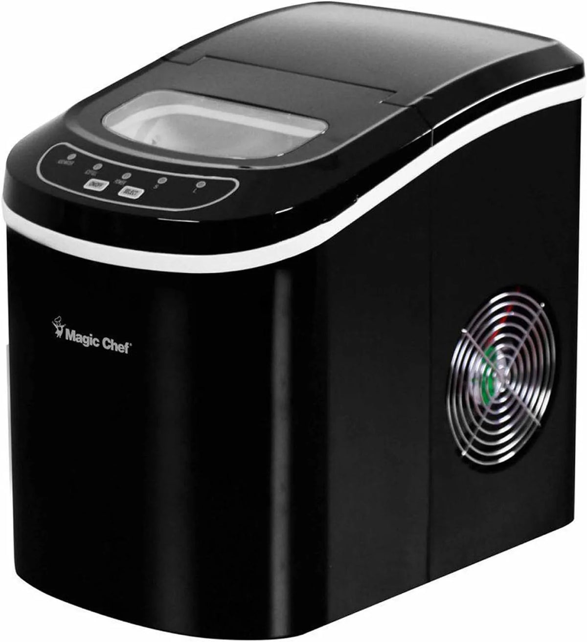 Machine à glaçons MC-MCIM22B Magic Chef, portable en plastique finition noire 12,2 kg