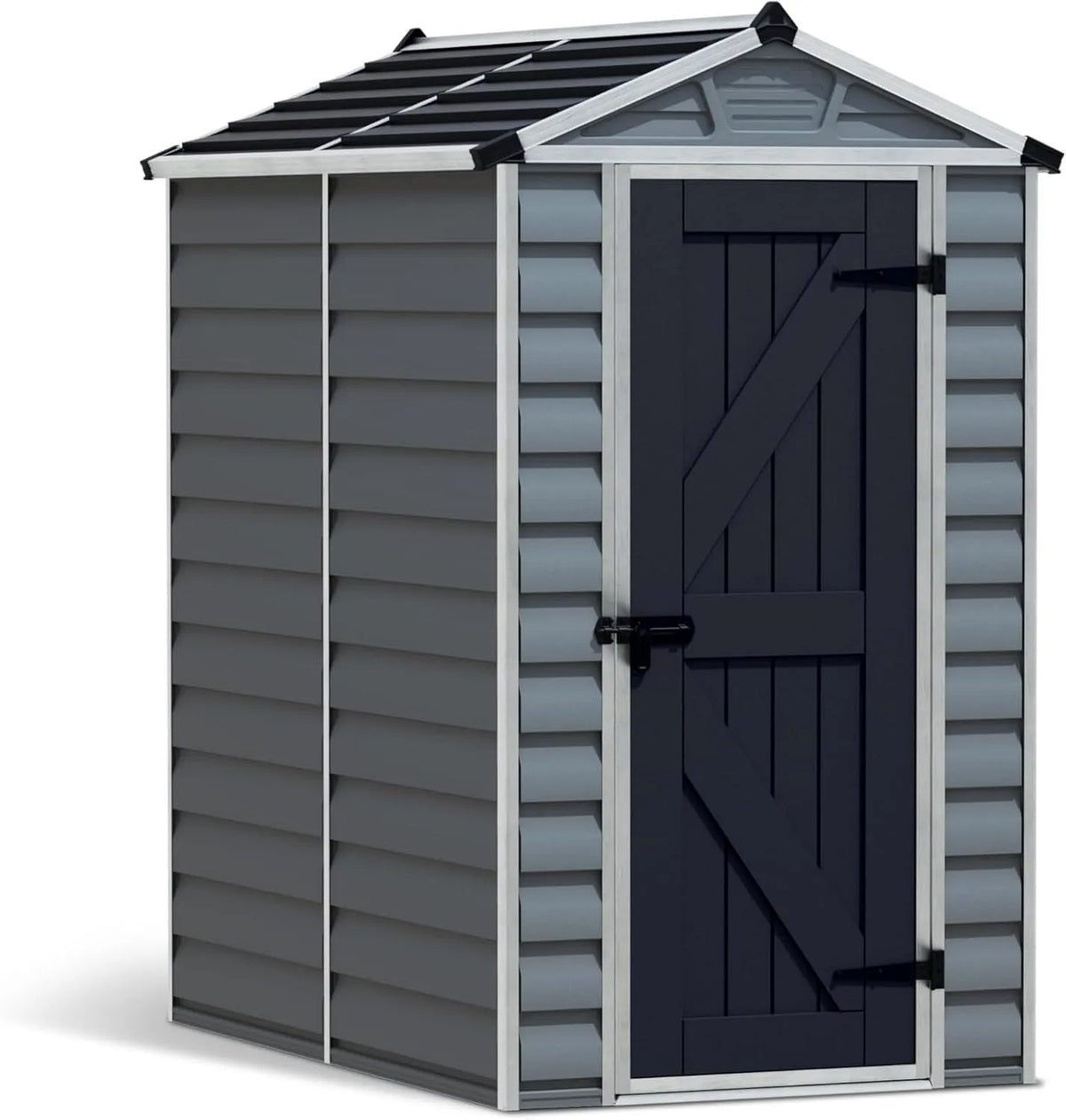 Abri de jardin, en Kit Skylight 2.1m², Cadre en Aluminium, Panneaux en Polycarbonate, finition grise