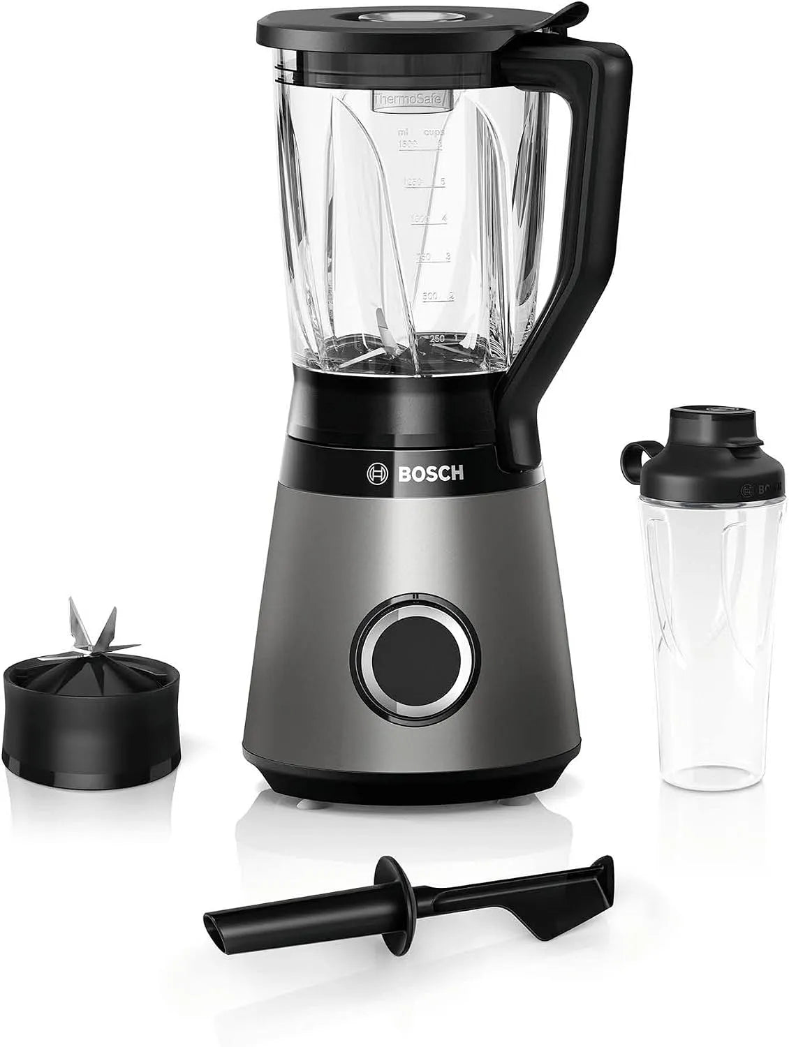 Bosch blender MMB6174SN, Série 4, puissance 1200 W, VitaPower, finition argenté