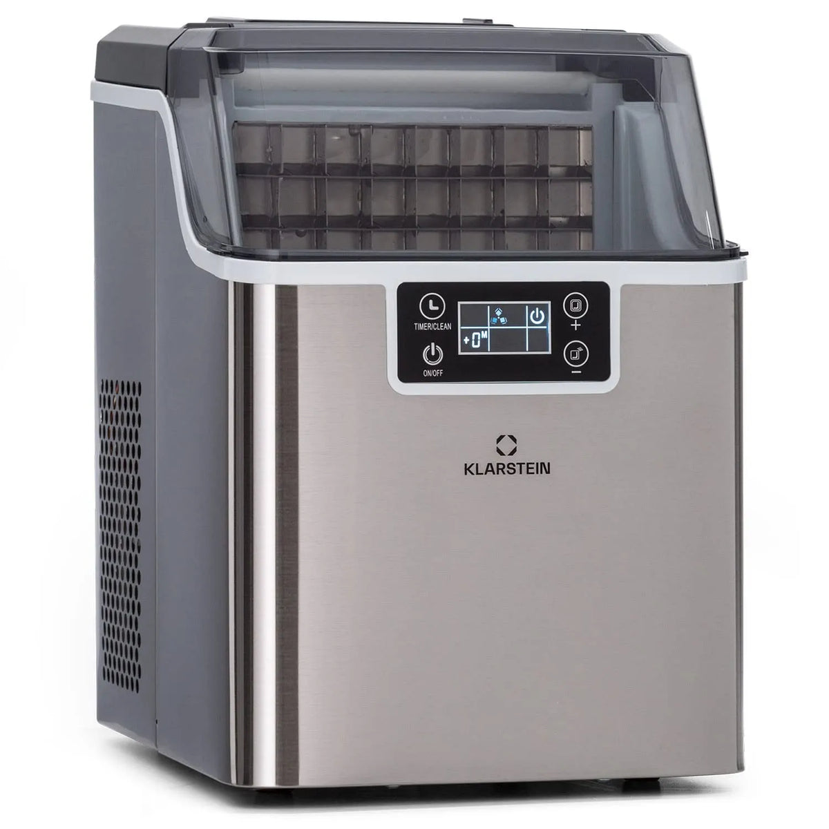 Klarstein Machine a Glacons, Machine a Glacon 3,2 litres, Ice Maker 20kg de Glace, Fonctionnement Rapide, Petits et Grands Glaçons