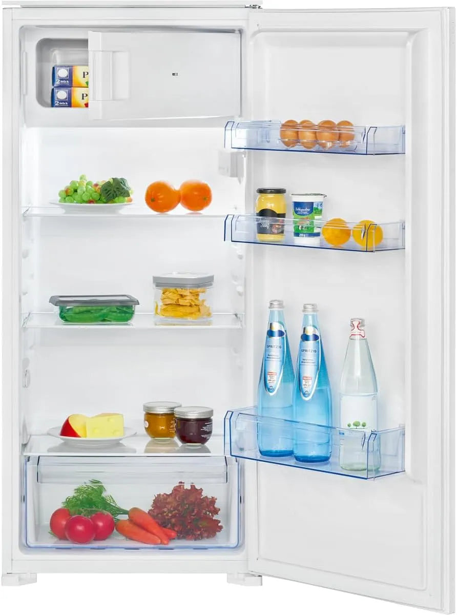 Bomann réfrigérateur KSE7812, capacité 167L, Congélateur 14L, et Congélateur Encastrable 181L finition blanche, Contrôle Électronique, Éclairage LED