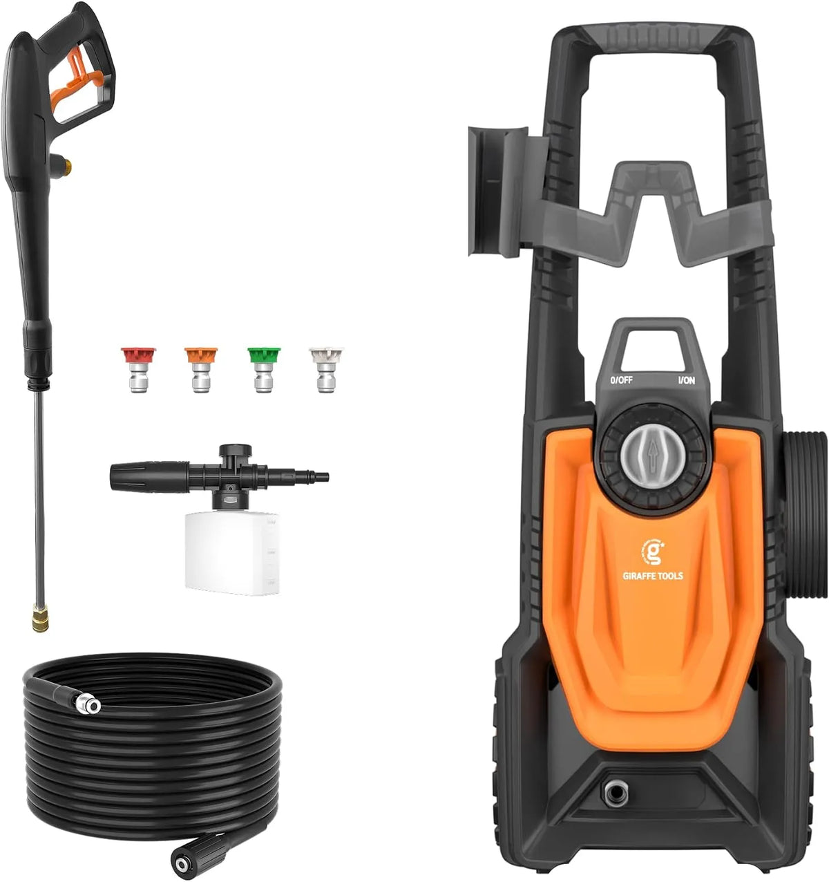 Nettoyeur haute pression Giraffe Tools, 2 Roues avec Enrouleur Manuel