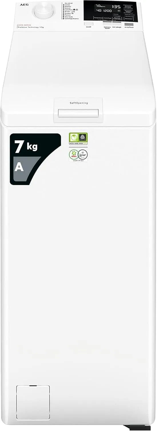 AEG lave-linge LTR6G37A 6000, à chargement par le haut Série Prosense 7 kg