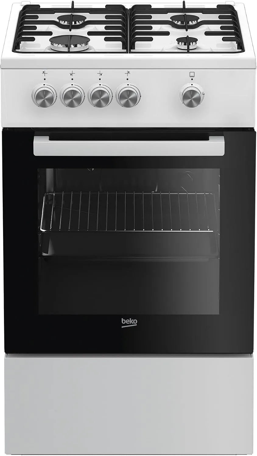Beko modèle fsg52000dwc, Autonome, Avant, finition blanche, Cuisine, Rotatif, Gaz