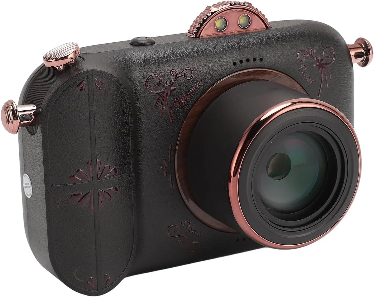 Appareil photo 96MP 50x, Numérique 5K, Caméra WiFi Rétro Vlogging avec Mémoire 64G, Caméra Vidéo de Voyage avec 4 Filtres de beauté, Zoom Numérique