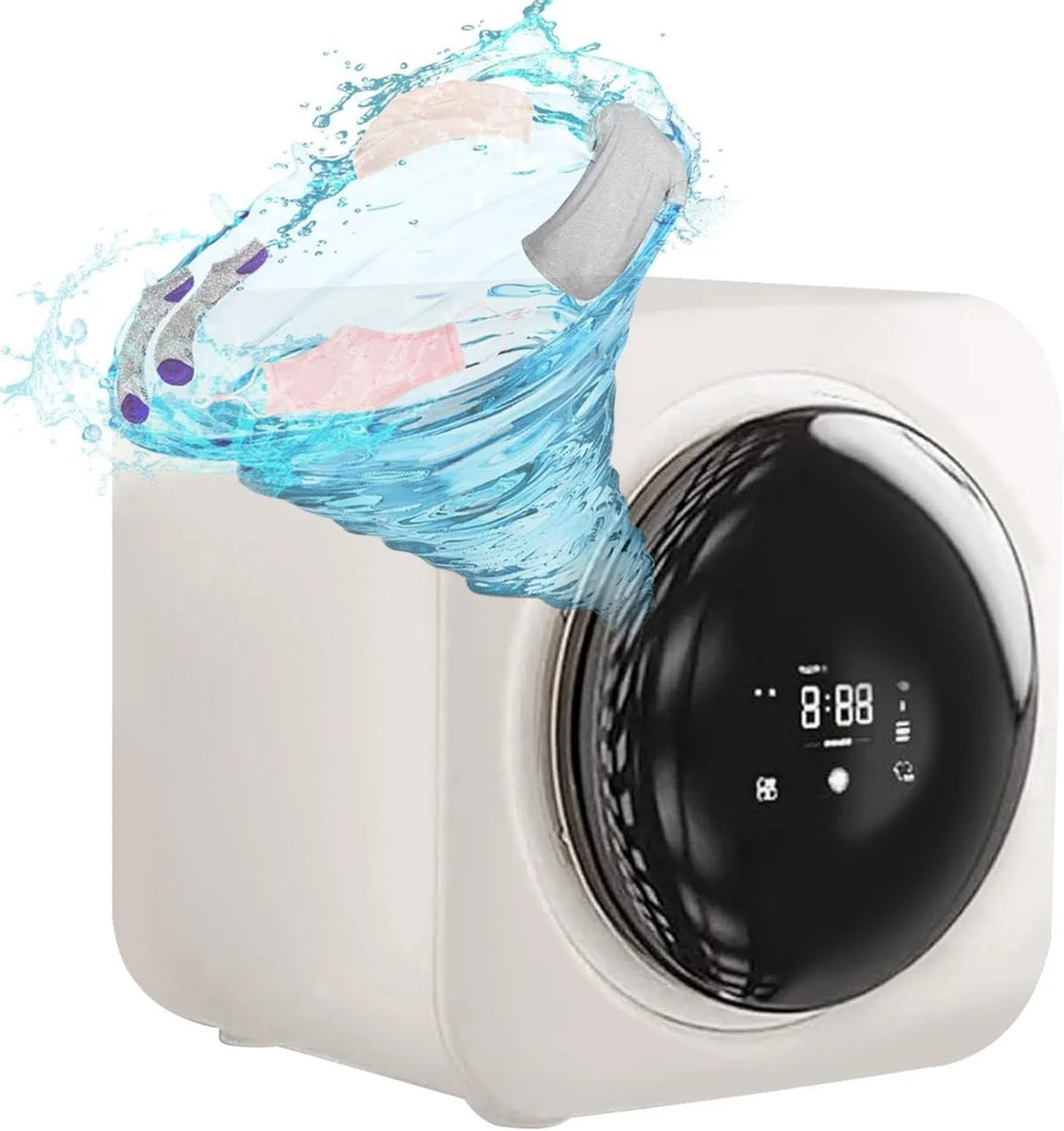 Lave-linge, Murale De 3.5L, avec écran LED, Sèche-Linge au format au format portable pour Appartements, 4 Modes, Entièrement Automatique, Vidange