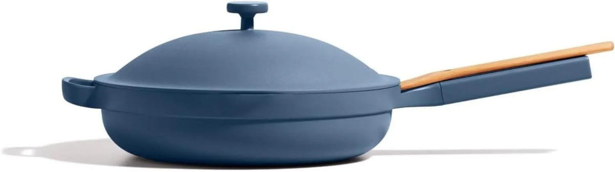 Batterie de cuisine, Our Place Always Pan Grande poêle en céramique de 31,8 cm, avec couvercle modulaire et spatule en bois de hêtre