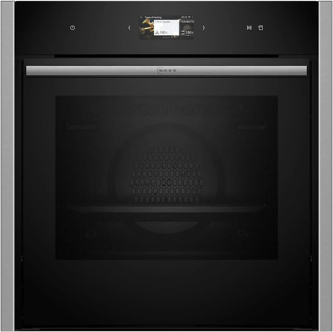 Neff four B64FS31N0 N90, à vapeur encastrable 60 x 60 cm, Slide&Hide, écran TFT Full Touch, Favorit, Soft Open & Close, finition noire