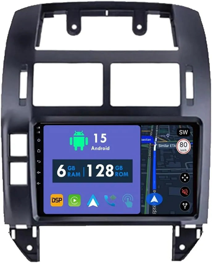 Mk4 2006-2011 RoverOne Autoradio, GPS pour Volkswagen Polo 2001 2002 2003 2004 2005 Carplay Android Autoradio stéréo