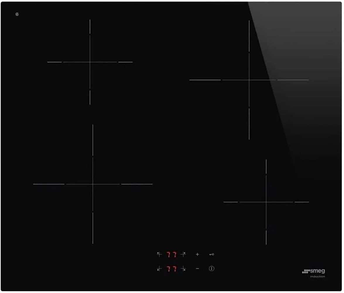 Smeg plaque de cuisson SI2641D, Black glass, de cuisson à induction UNIVERSAL