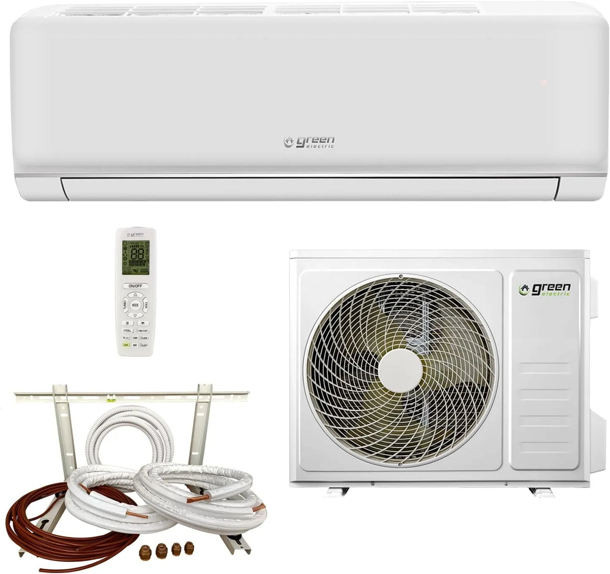 Climatiseur Plus, R32, Mono Split 12000 Btu Wifi avec Kit d'Installation 5 Mètres, puissance 3,5 kW, Efficacité Énergétique A++