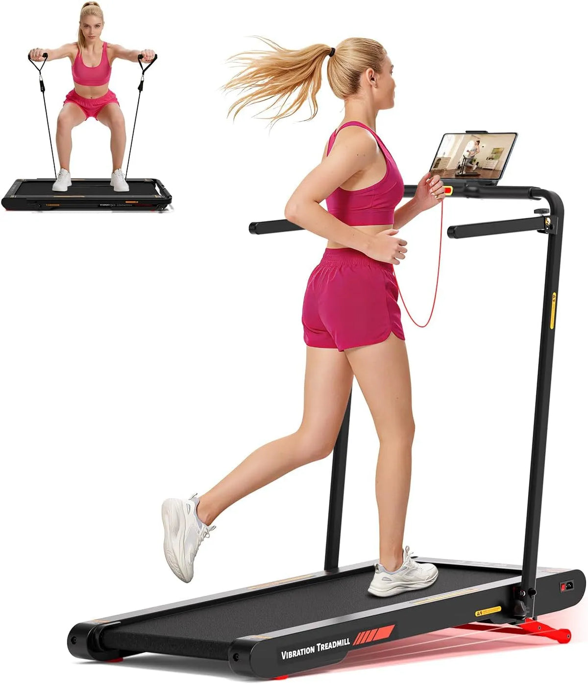 De Course Vibrant Sperax Tapis, Télécommande et APP pour Maison et Bureau, Motorise Walking Pad Electrique Silencieux Tapis Roulant 12 km/h Treadmill