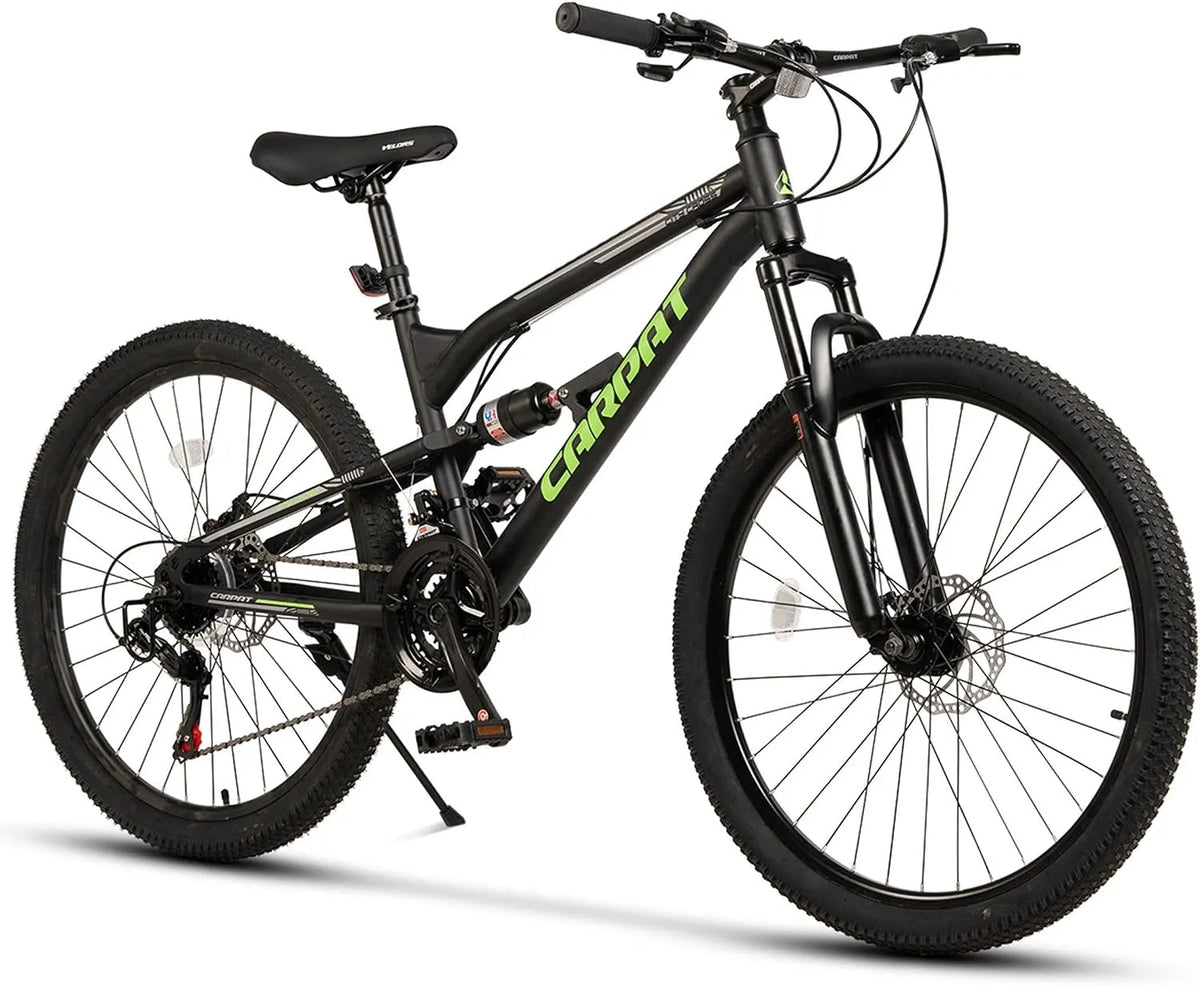 Vélo, Convient à partir de 150 cm, 21 niveaux de vitesse Shimano Tourney TZ, VTT pour homme, femme, fille, garçon, Dérailleur arrière, pour adolescent