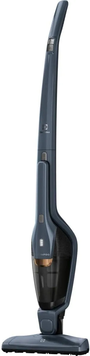 Electrolux aspirateur balai EERC75DB, Ergorapido sans Fil 2 en 1, Aspirateur à Main Intégré, Jusqu'à 35 Min d'Autonomie, tension 18V, Bleu