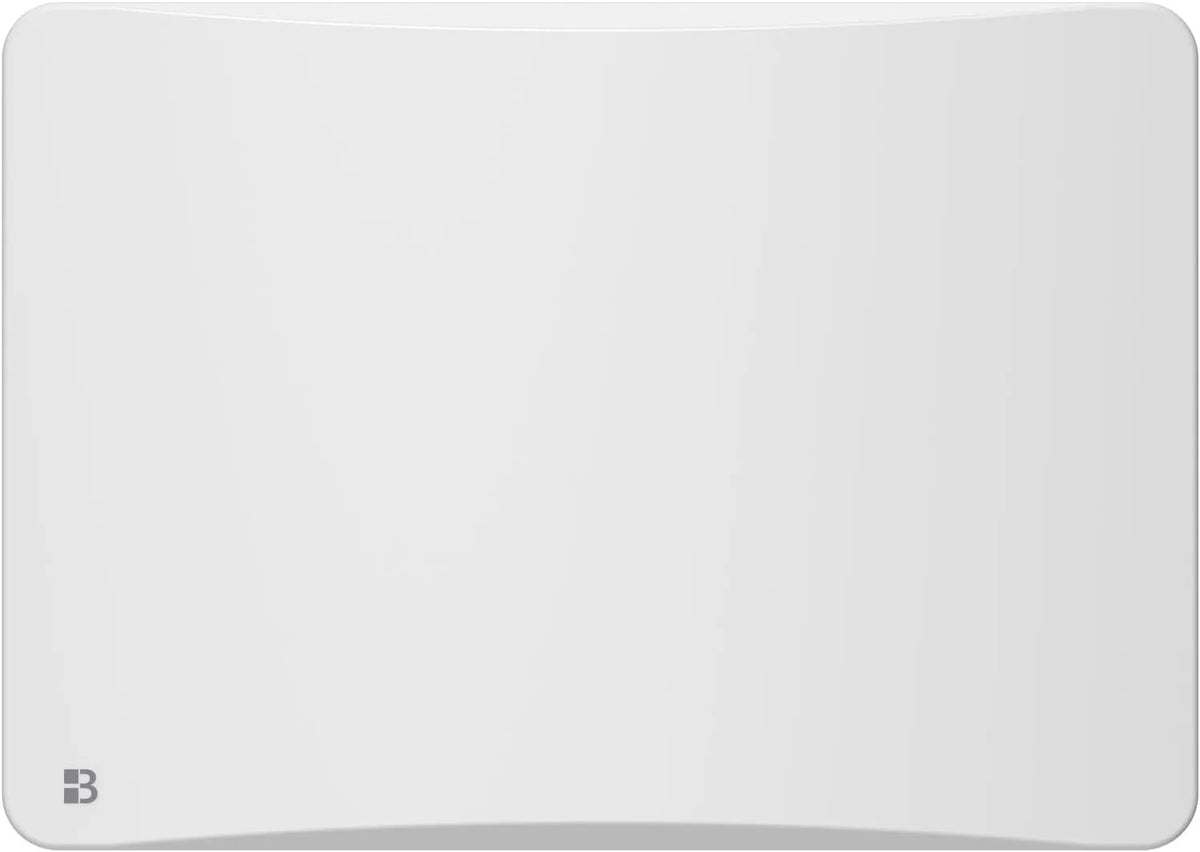 Radiateur BESTHERM, avec thermostat interchangeable 1000W OVEO horizontal finition blanche, électrique fixe à inertie sèche céramique