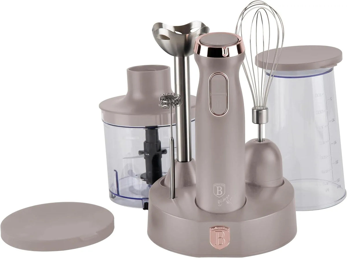 Mixeur BH-9562 Berlinger Haus, plongeant avec accessoires Taupe Collection