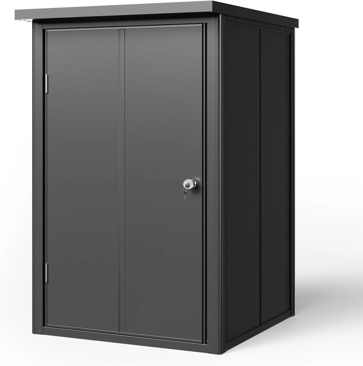 Armoire de jardin, Plancher Inclus, en métal 84x84x131 cm Abris de Jardin Anthracite