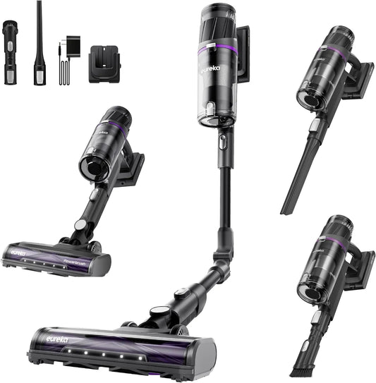 Aspirateur balai 38000, Aspirateur à Main Léger pour Poils Cheveux Détection de Déchet, EUREKA ReactiSense 530 sans Fil Anti-allergène Pa