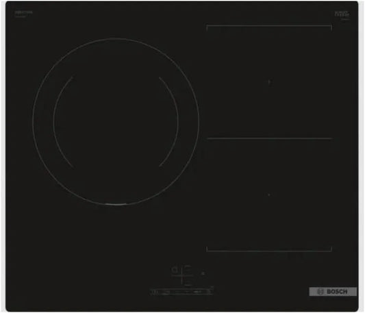 Bosch plaque de cuisson PVJ611BB6E, Série 6-3 foyers, largeur 60 cm, de cuisson induction, finition noire