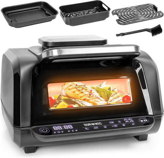 Barbecue FG19, Duronic Airfryer Grill Friteuse électrique à air chaud grill 1900W Four Friteuse