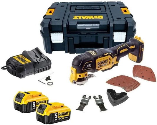 DeWalt modèle, Outil multifonctions 18V Li-Ion DCS355P2, 2x5,0 Ah, 32 accessoires en TSTAK