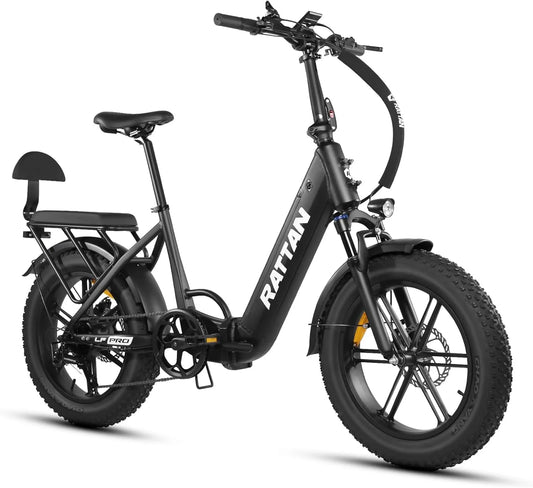Vélo électrique 40.5Ah/18Ah 195Km/120, 120 km d'Autonomie, Rattan LM, Freins Hydrauliques, Jusqu'à 195Km, 2 Sièges, LF Ultra Pro Adulte Pliable