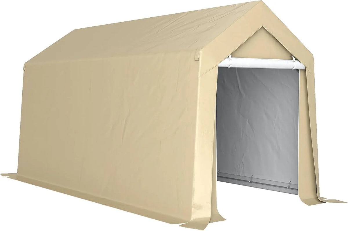 Abri de jardin Outsunny PE 200, 200 g, abri de vélo Garage pour extérieur, dimensions 2 x 3,6 m, Tente de Stockage, bâche g, m² imperméable et Anti-UV