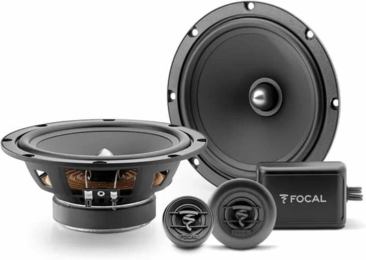 ASE-165 ASE165, Focal 1 kit 2 Voies Auditor 6.5' 165 mm 16.5 cm 60 Watt rms 120 Watt Max, avec 2 woofers 2 tweeters 2 Crossover 4 ohm Voiture