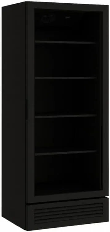 Armoire réfrigérée, capacité 350L, 1 Porte Vitrée, Température 0 à +10°C, à Boissons, Éclairage LED, Idéale pour Cafés, Restaurants et Commerces