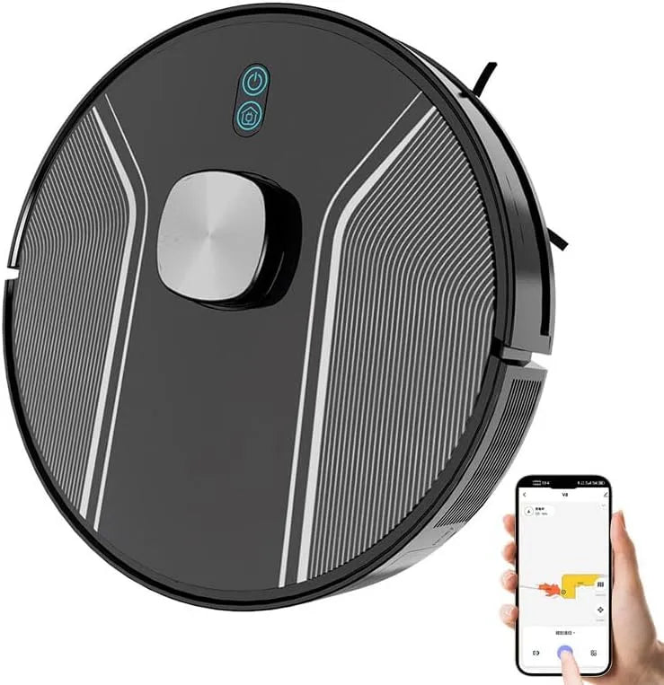 Aspirateur 120min SkyFace Pro Robot, Laveur avec Station Navigation Laser avec Cartographie, Nettoyage Personnalisé, App, 3000Pa