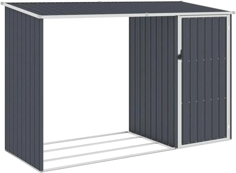 À Bois de Jardin Anthracite 245x98x159 cm Acier galvanisé 46295 Générique Abri, Anthracite,27.64 KG, Maison & Jardin, Pelouses & Jardins