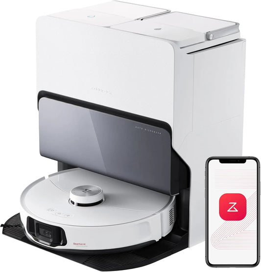 Roborock aspirateur robot 10000, Robot Aspirateur Laveur avec Brosse Latérale & DuoRoller Aspiration Pa, S8 MaxV Ultra avec 8-en-1 Station