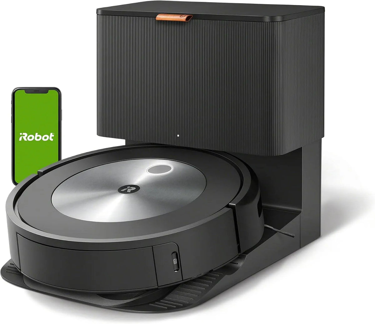 Aspirateur robot iRobot, 2 extracteurs en Caoutchouc multisurfaces, Cartographie, connecté Roomba j7+ avec système d'autovidage
