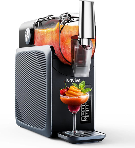Modèle à Slush S1.2 INOVIVA Machine, 5 programmes préréglés, Pas besoin de glace, Margaritas, Milkshake, Slushie congelés, Frappés, Version