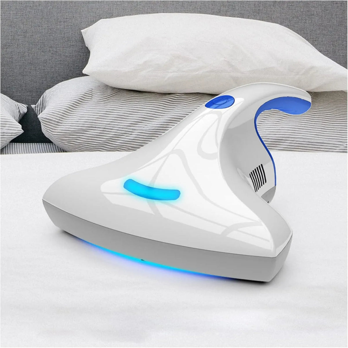 Aspirateur UV, Anti-Acariens À La Maison Punaises De Lit Acariens Filtration Et Stérilisation Haute Efficacité HEPA, Bleu