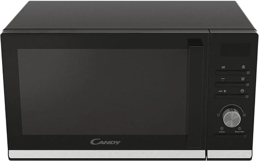 Candy four à micro-ondes CMGA20TNDB, 11 Niveaux de Puissance, Fonction Gril et Décongélation, Cuisson Express, finition noire, 19 Menus Auto