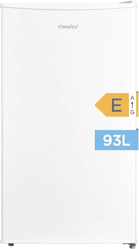 Comfee réfrigérateur RCD93WH2, à une porte, Pose libre sous le comptoir, finition blanche, capacité 93 L, Contrôle de la température, Silencieux
