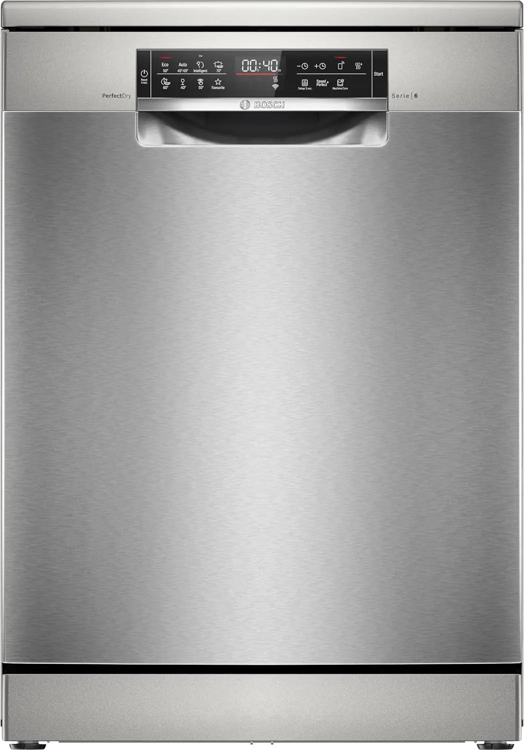 Bosch lave-vaisselle SMS6ZDI06E, Série 6, 13 couverts, Inox, Silence pro 40 dB, largeur 60 cm, Pose-libre