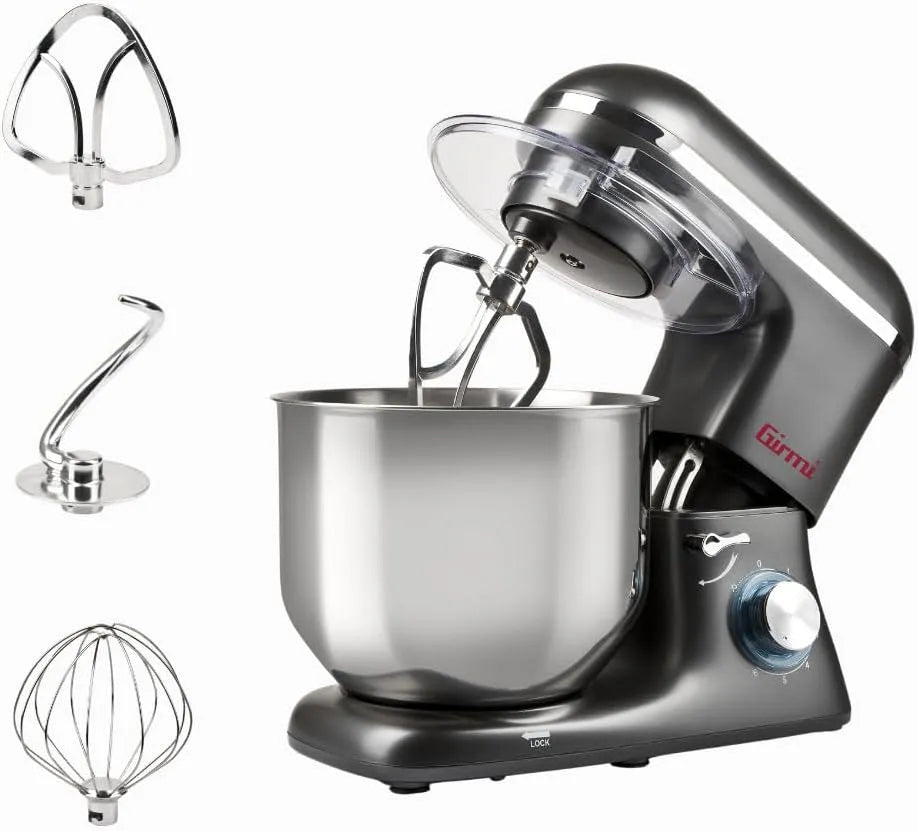 Pétrisseur Planétaire 'Gastronome ' modèle IM46 Girmi, capacité 8 Litres, finition grise Anthracite, puissance 1800 W Max, pâtes jusqu'à à 3kg