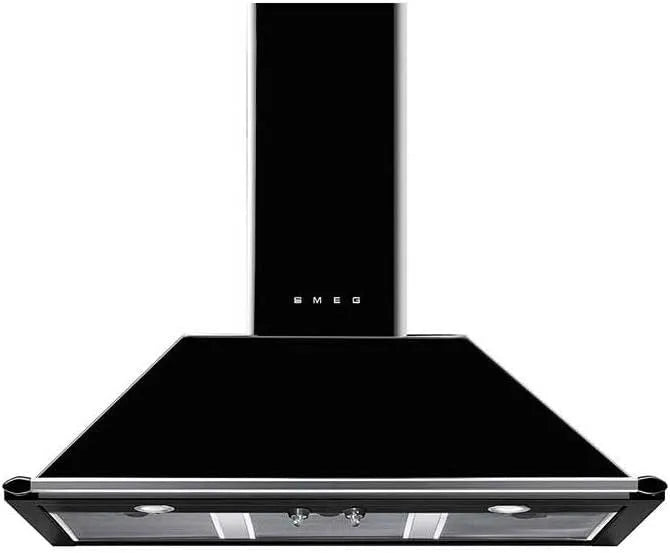 Smeg hotte aspirante KT100BLE, largeur 100 cm, 788, Pyramide, Niveau sonore Décibel mini., en dBA, Hotte decorative murale, en m3/h, 64
