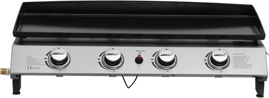 Gaz avec 4 brûleurs en métal Jolly Plancha à, puissance 10 KW, finition grise