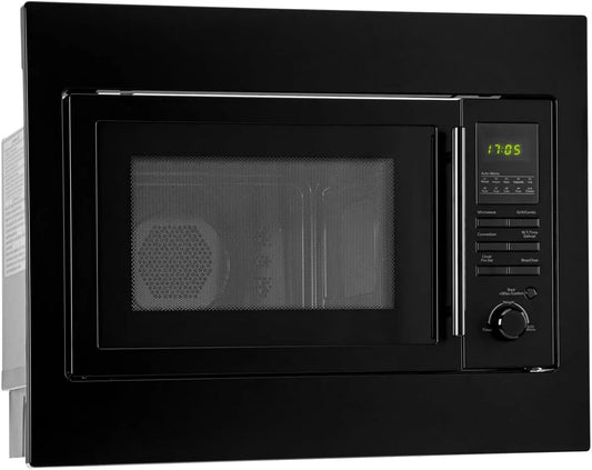 Bomann four à micro-ondes MWG 2216 H, Ø 26 cm, encastrable 3 en 1 avec grill et chaleur tournante, capacité 25 L, Fonctions de décongélation