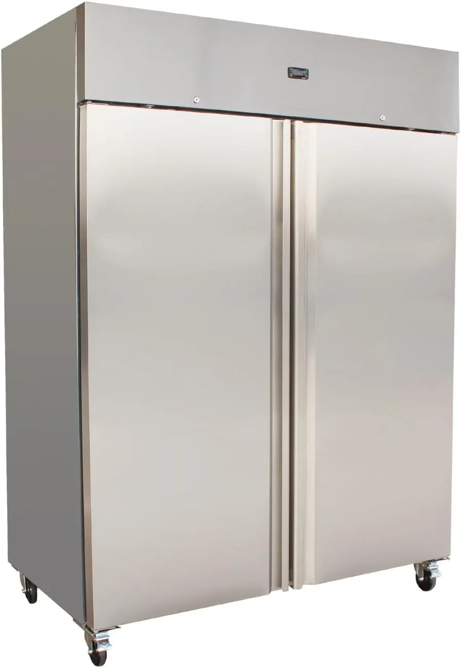 Armoire réfrigérée L2G C/+8, 2°C, 2 Portes Pleines, capacité 1300L, Positive, INOX à Économie d'Énergie, modèle C