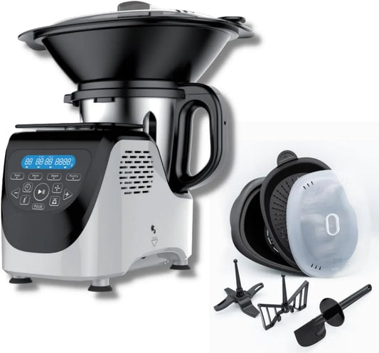 Robot de cuisine, puissance 1000 W, capacité 3 L, 10 niveaux de vitesse, 3 500 tr/min, 10 niveaux de vitesse, Chef O Matic Kitchen Robot